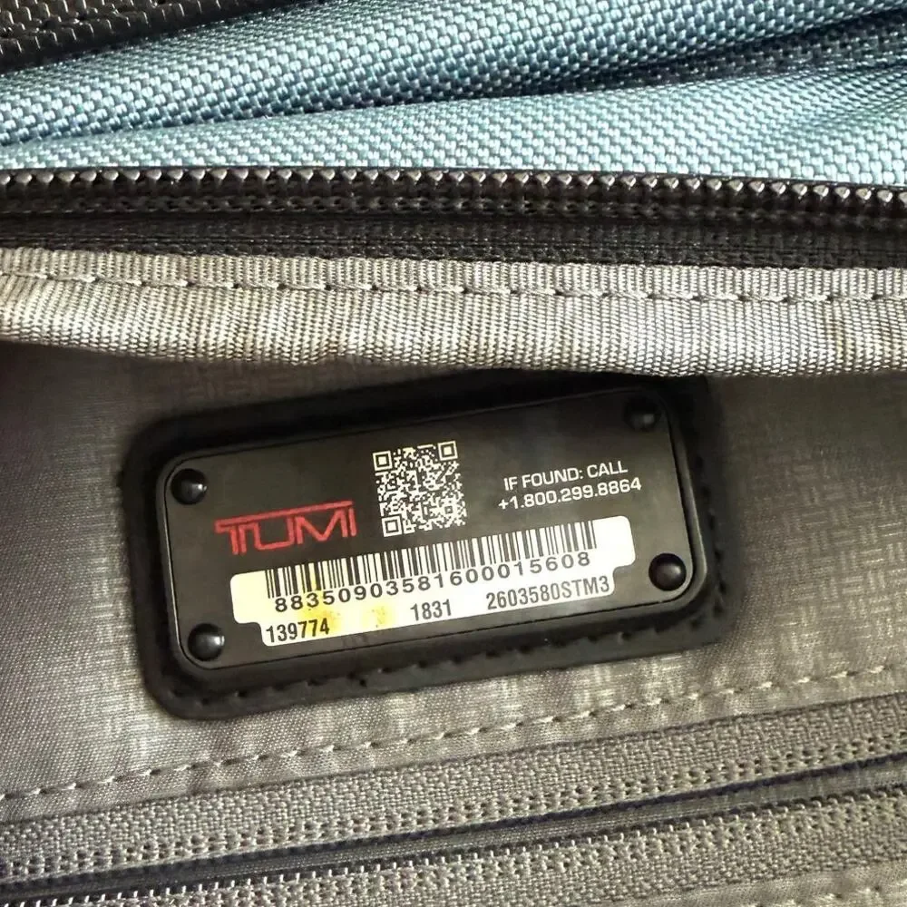 TUMI Brief Pack Backpack Storm Blue Laptop Travel Business Bag